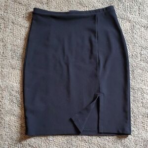 Vintage Studio Elegant Black Pencil Skirt M